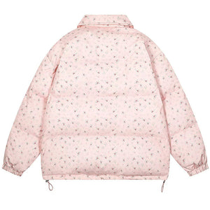 VILZSTUDIOS Floral padded oversized jacket for fashion enthusiasts