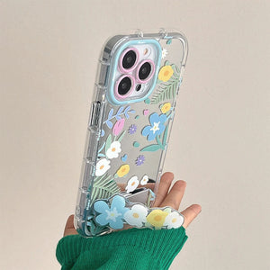VILZSTUDIOS Floral print iPhone case with holder accessory