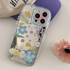 VILZSTUDIOS Floral print iPhone case with holder accessory