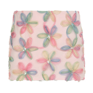 VILZSTUDIOS Floral sequin mini skirt from VILZSTUDIOS