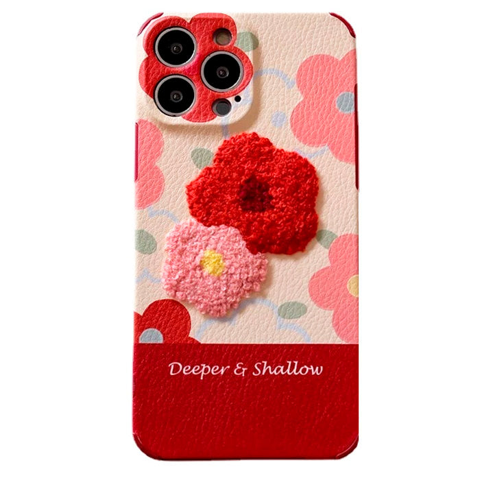 VILZSTUDIOS Floral stitch iPhone cover design