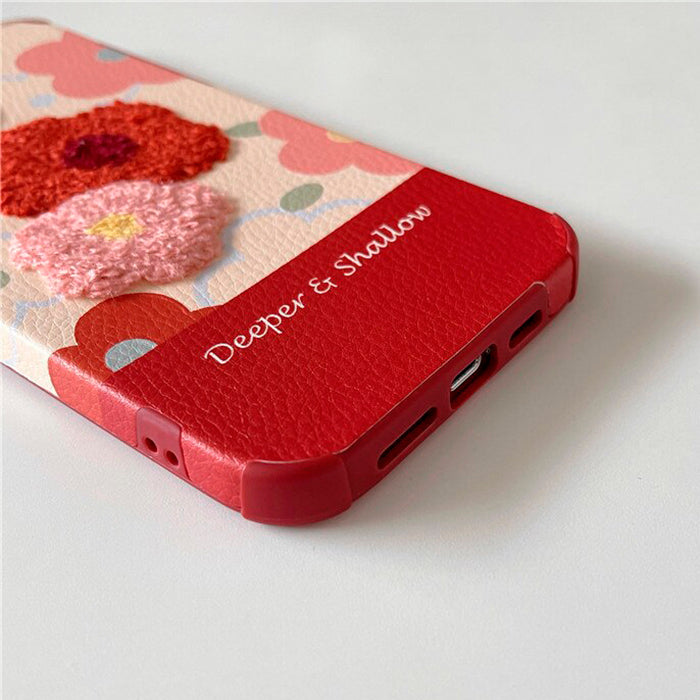 VILZSTUDIOS Floral stitch iPhone cover design