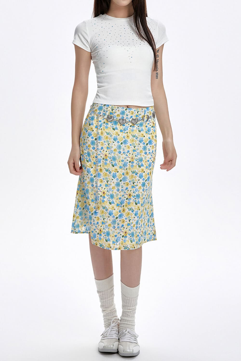 VILZSTUDIOS Floral print skirt for stylish outfits