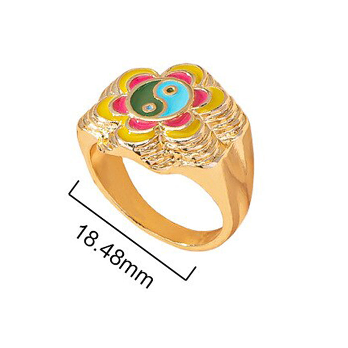 VILZSTUDIOS Floral Yin Yang ring design