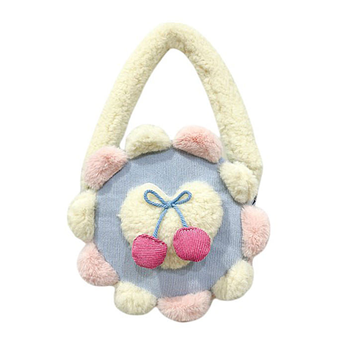 VILZSTUDIOS Fluffy cherry cake handbag accessory