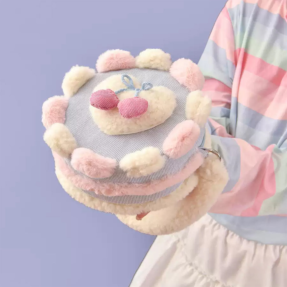 VILZSTUDIOS Fluffy cherry cake handbag accessory