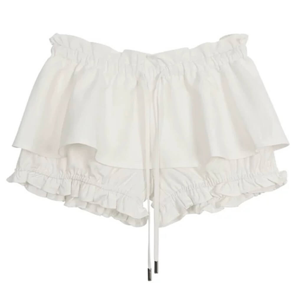 VILZSTUDIOS Fluffy layered mini skirt for women