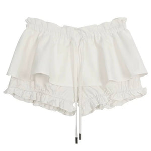 VILZSTUDIOS Fluffy layered mini skirt for women