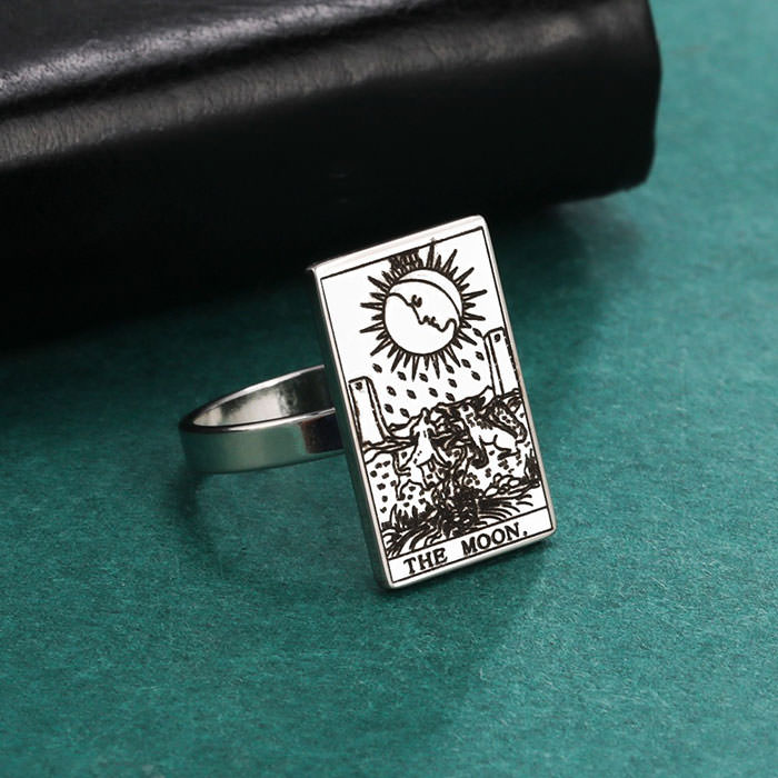 VILZSTUDIOS Stylish tarot ring made of stainless steel