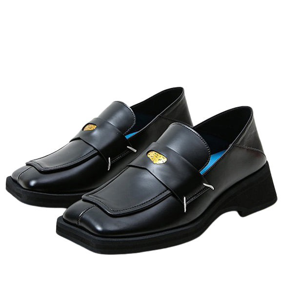 VILZSTUDIOS Futuristic platform chunky loafers in black