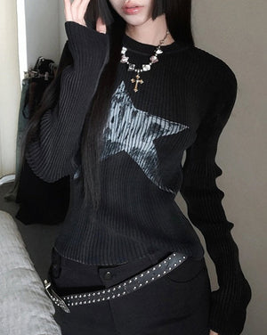 VILZSTUDIOS Galactic print long sleeve top for trendy streetwear