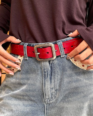 VILZSTUDIOS Vegan leather trendy belt for fashion enthusiasts