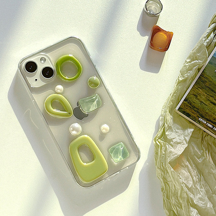 VILZSTUDIOS Stylish iPhone case with gemstone design