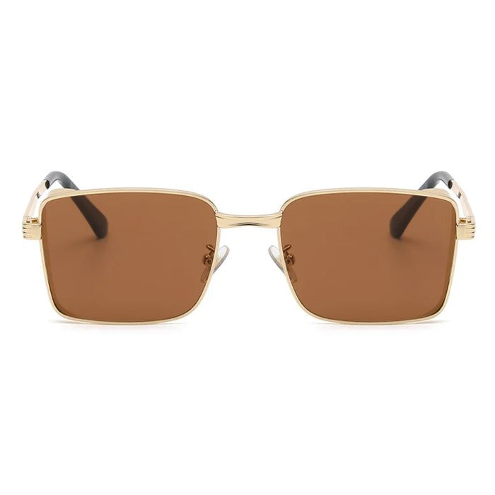 VILZSTUDIOS Stylish geometric metal sunglasses for aesthetic outfits