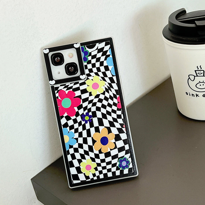 VILZSTUDIOS Geometric patterned Square iPhone Case