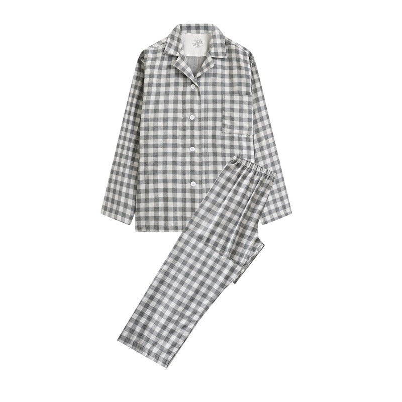 VILZSTUDIOS navy, beige, pink and gray cotton pajama set in dot, gingham and stripe options