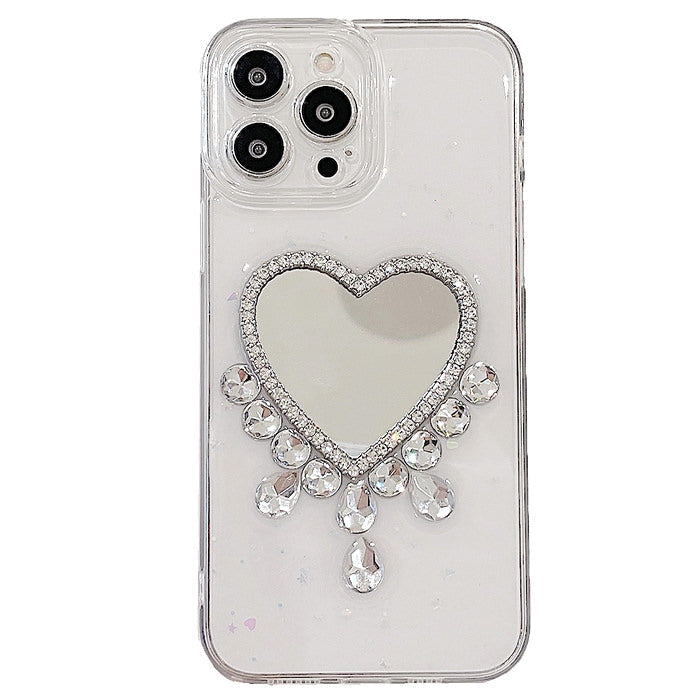 VILZSTUDIOS Stylish heart rhinestone phone case