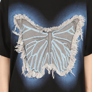 VILZSTUDIOS Oversized t-shirt with butterfly graphic design