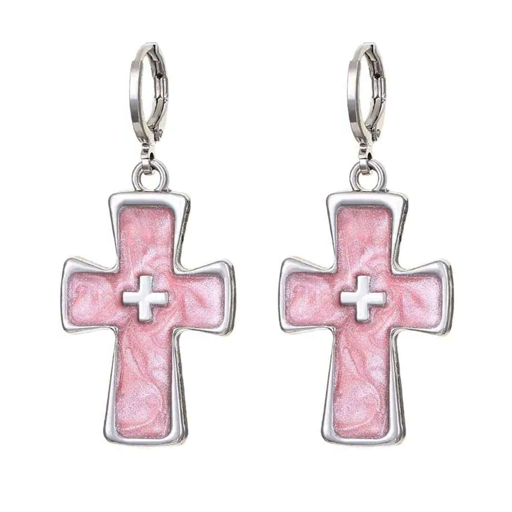 VILZSTUDIOS Stylish earrings with a gothic cross design