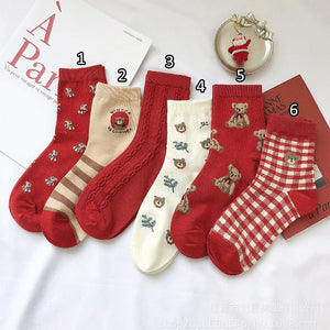 VILZSTUDIOS Bear pattern socks for casual wear