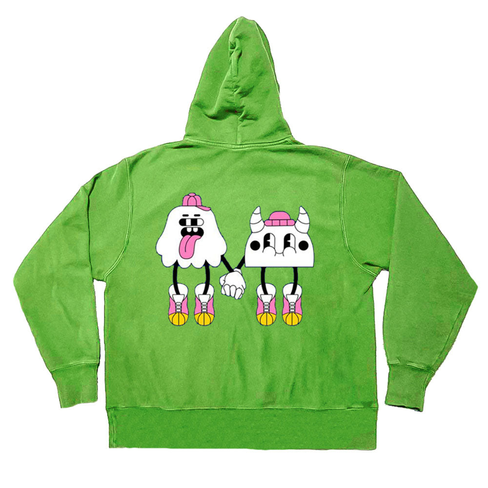 VILZSTUDIOS Graphic heart design pullover hoodie