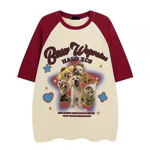VILZSTUDIOS Oversized graphic tee featuring a playful design