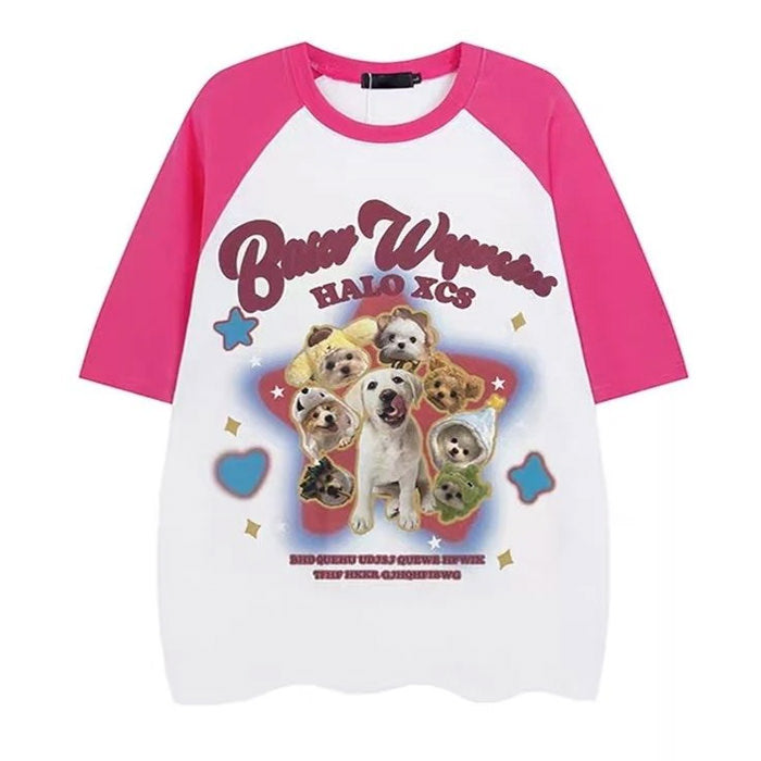 VILZSTUDIOS Oversized graphic tee featuring a playful design