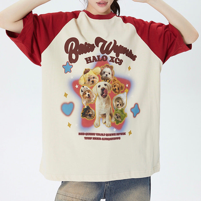 VILZSTUDIOS Oversized graphic tee featuring a playful design