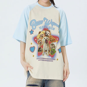 VILZSTUDIOS Oversized graphic tee featuring a playful design