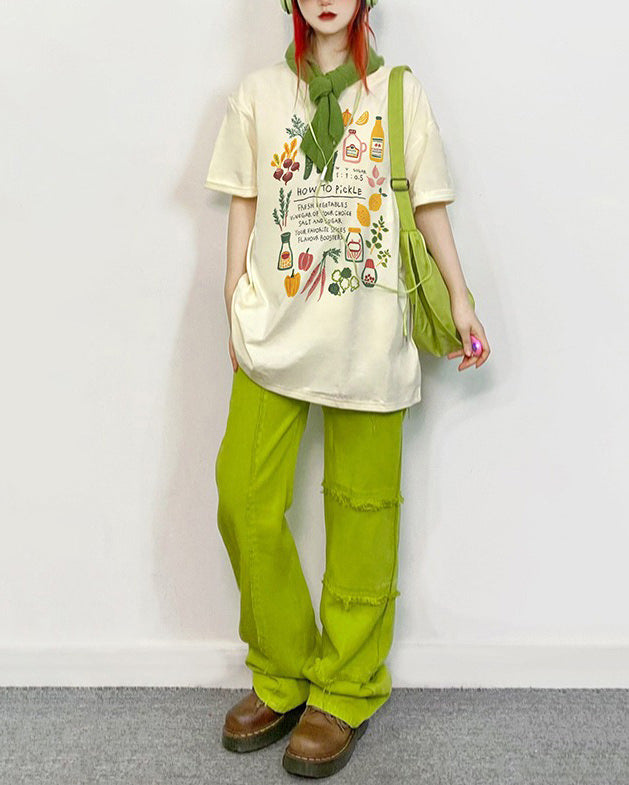VILZSTUDIOS Aesthetic print graphic t-shirt for streetwear fashion