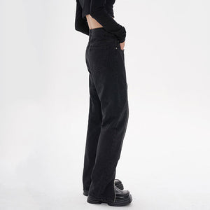 VILZSTUDIOS Grunge Zip Up Leg Jeans for streetwear fashion