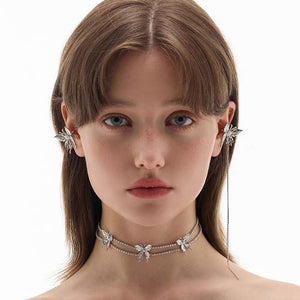 VILZSTUDIOS Butterfly ear cuff made of zinc alloy