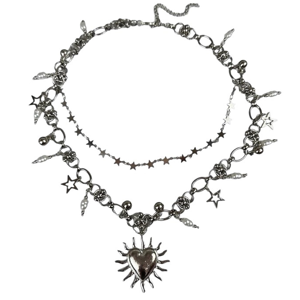 VILZSTUDIOS Grunge chain necklace made from zinc alloy