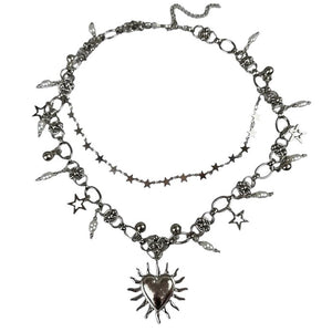 VILZSTUDIOS Grunge chain necklace made from zinc alloy