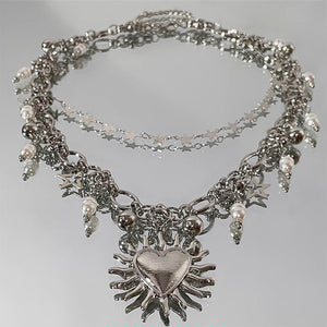 VILZSTUDIOS Grunge chain necklace made from zinc alloy