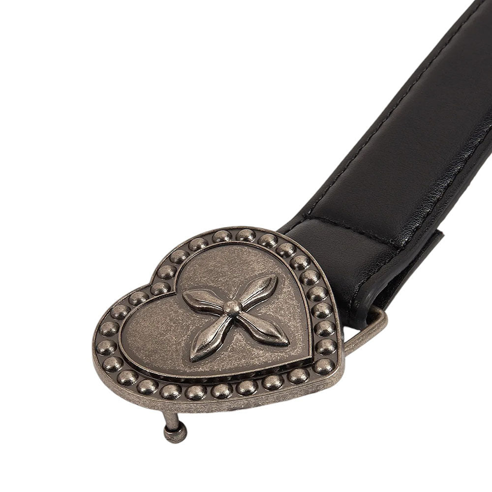 VILZSTUDIOS Stylish heart buckle belt for streetwear fashion