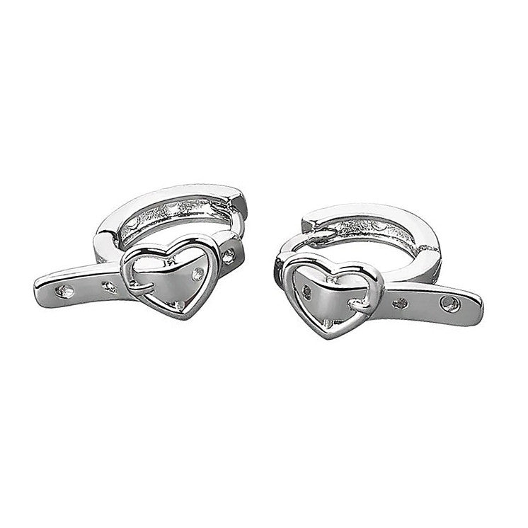 VILZSTUDIOS Heart buckle earrings for a stylish look
