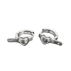 VILZSTUDIOS Heart buckle earrings for a stylish look