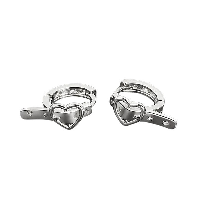 VILZSTUDIOS Heart buckle earrings for a stylish look