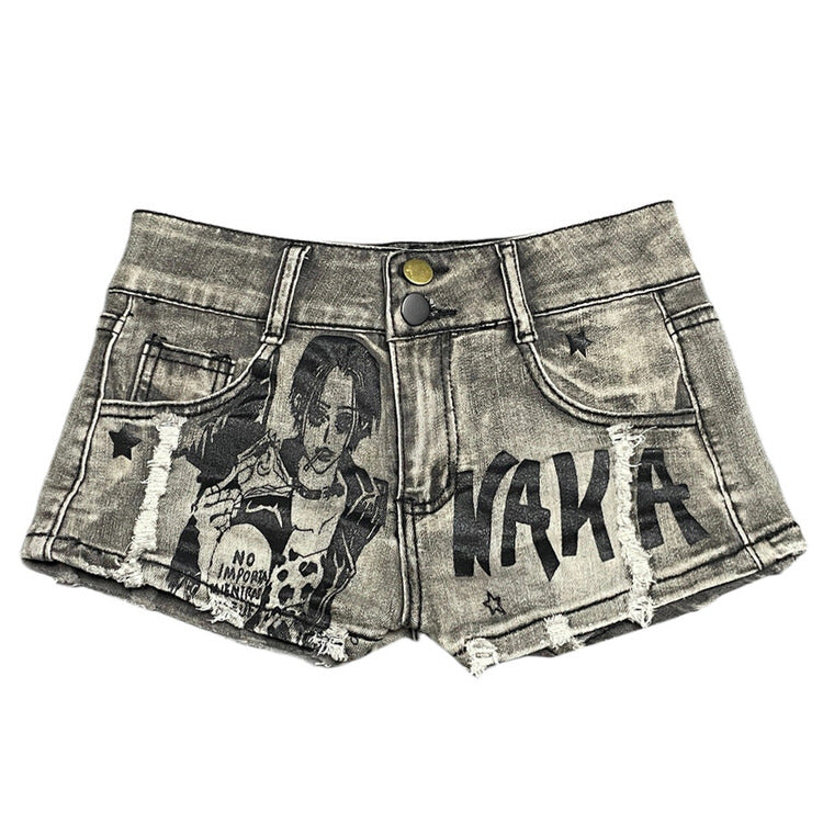 VILZSTUDIOS Grunge inspired micro jorts from VILZSTUDIOS