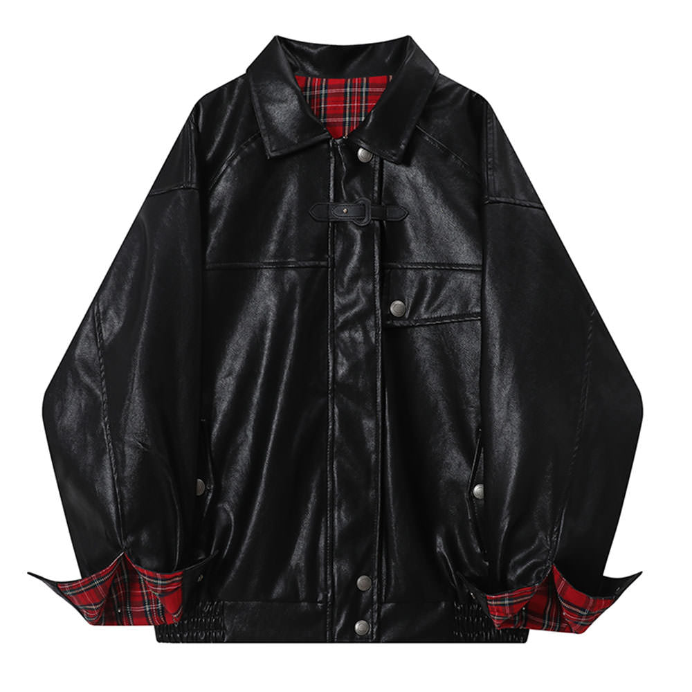 VILZSTUDIOS Grunge oversized leather jacket from VILZSTUDIOS