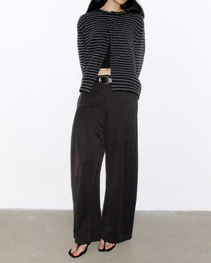 VILZSTUDIOS Striped cardigan with a relaxed fit and ribbed edges