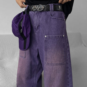 VILZSTUDIOS Oversized denim jeans for streetwear fashion