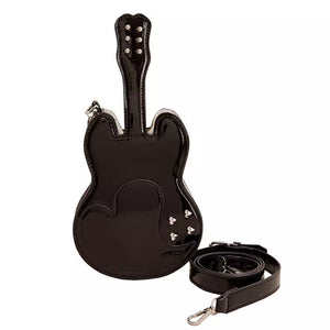 VILZSTUDIOS Guitar-inspired crossbody bag with heart-shaped cutouts