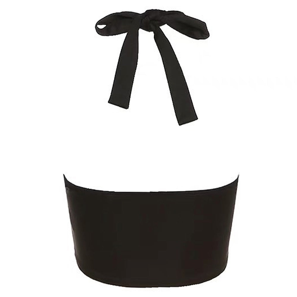 VILZSTUDIOS Chic halter bow design top for streetwear fashion