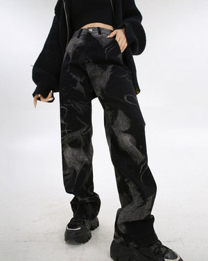 VILZSTUDIOS Straight leg jeans in high-quality denim