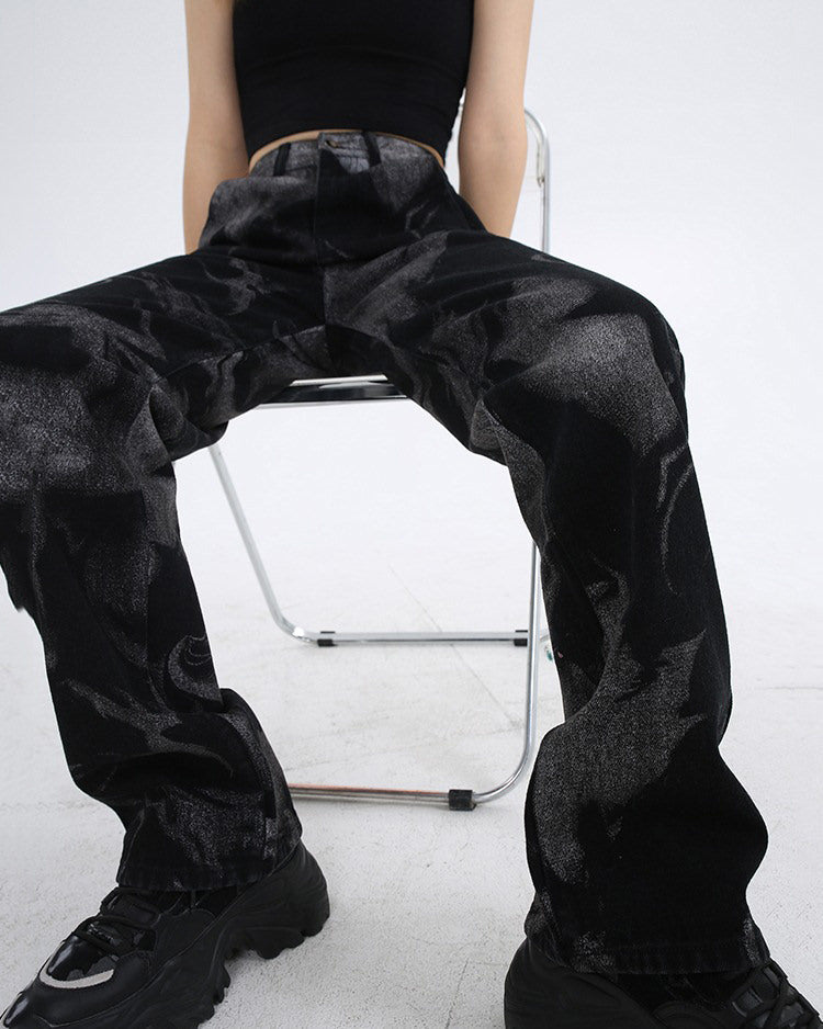 VILZSTUDIOS Straight leg jeans in high-quality denim