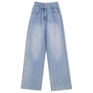 VILZSTUDIOS Heart Detail Raw Hem Wide Leg Jeans product image