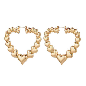 VILZSTUDIOS Trendy Y2K heart earrings for fashion enthusiasts