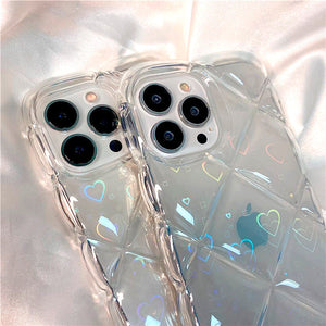 VILZSTUDIOS Stylish phone case with heart diffraction design